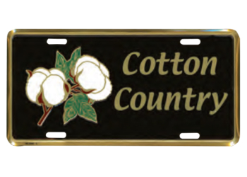 Cotton Country License Plate